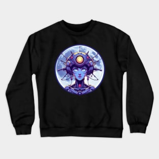 Cyberpunk girl Crewneck Sweatshirt